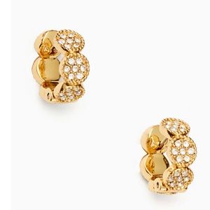 Kate Spade gatsby dot huggies Earrings